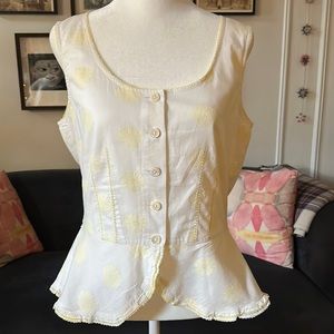 Ann Taylor Sleeveless Blouse Sz 10